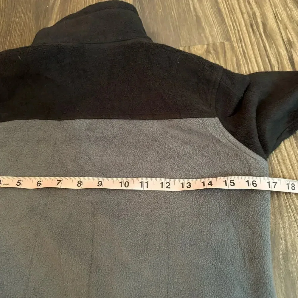 Columbia Kids Softshell Full Zip Jacket Size M Gray Black Pockets Outdoors Logo